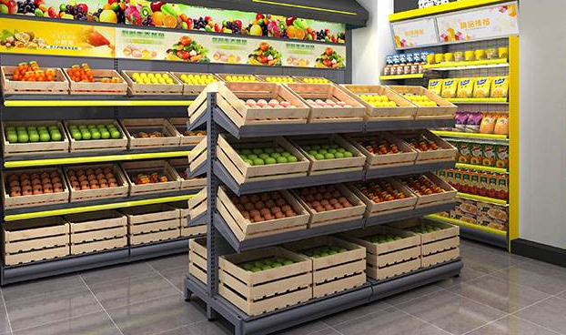 简单介绍郑州货架批发厂家常用的三种材质生鲜超市货架